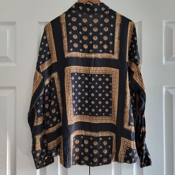 FREE PEOPLE Little Secrets Scarf Print Top, Women's, Size Small - Picture 4 of 6